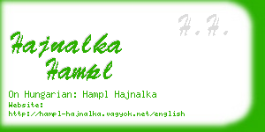 hajnalka hampl business card